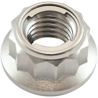 M8 x 1.25mm Titanium 12 Point Locking Nut