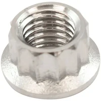 1/4" UNF Titanium 12 Point Nut