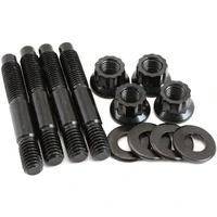 Carburettor Stud Kit to Suit 1/2" Spacer 2.225" 56mm OAL Black Finish - 4 Pack