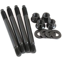 Carburettor Stud Kit to Suit 2" Spacer, 3.70" (94mm) OAL - Black