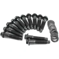 Intake Bolts Black Finish - 12 Pack (Small Block & Big Block Chrysler)