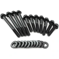 Water Pump Bolt Kit - Black Finish (Ford Cleveland)