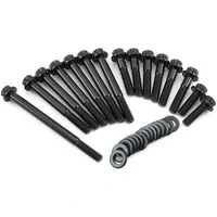 Timing Cover & Water Pump Bolt Kit - Black Finish (Holden V8)