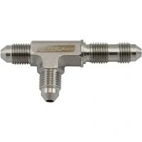 Stainless Steel Bulkhead Tee On the Run -3AN
