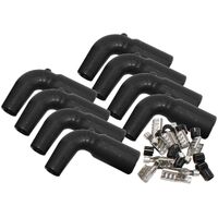 Xpro Silicone 90° Coil Boots & Terminals - Black
