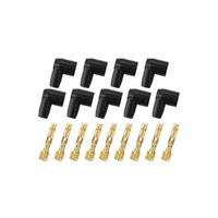 90 Deg Silicone Distributor/Coil Boots and Terminals - Black - 9 Pack