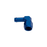 0.5" to -8AN 90 Deg Hose Barb - Blue