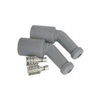 45 Deg Coil Boots & Terminals - Grey, 2 Pack (GM LS)