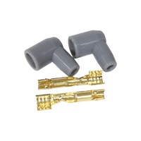 90 Deg Distributor/Coil Boots & Terminals - Grey - 2 Pack