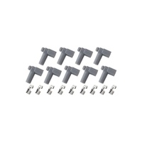 Xpro Silicone 90 Deg HEI Boots and Terminals - 9 Piece - Grey