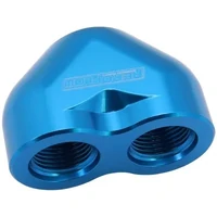 Billet 3 Port ORB U-Block - 2 x -12 ORB Ports - 1 x-16 ORB Port