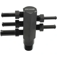3/8" NPT Aluminium Vacuum Tree 1 x 3/16" - 3 x 1/4" - 1 x 3/8"