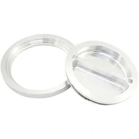 Flush Mount 6" Billet Aluminium Filler Cap & Bung for Ice Box