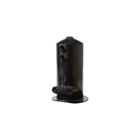 4 x -8 ORB Surge Tank Aluminium Dual Feed - Blk - 2.5L
