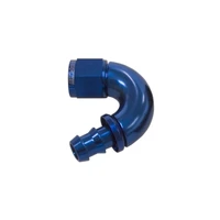 510 Series Full Flow Tight Radius Push Lok 150 Deg Hose End -6AN