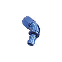 510 Series Full Flow Tight Radius Push Lok 60 Deg Hose End -10AN - Blue