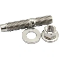 M10 x 1.25mm Titanium Stud Hex Nut and Washer Kit