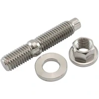 M10 x 1.50mm Titanium Stud Hex Nut and Washer Kit
