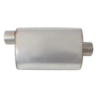 5500 Series Stainless Steel 4" Offset/Center Muffler