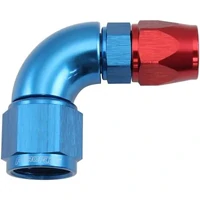 200 Series Teflon Style One Piece 90 Degree Stepped Hose End -8AN to -6 Hose