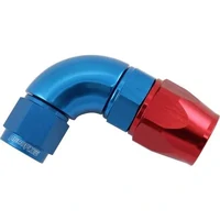 200 Series Teflon Style One Piece 90 Degree Stepped Hose End -8AN to -6 Hose