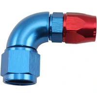 200 Series Teflon Style One Piece 90 Degree Stepped Hose End -8AN to -10 Hose