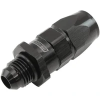 Male AN Swivel Straight Hose End -6AN to -6AN PTFE Teflon® Hose End - Black Finish