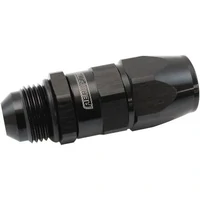 Male AN Swivel Straight Hose End -8AN to -8AN PTFE Teflon® Hose End - Black Finish