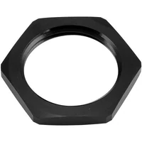 Replacement -6AN Half Nut for all Bulkheads - Black Finish