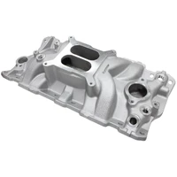 Street Dual Plane Intake Manifold - Natural Cast Finish (SB Chev)