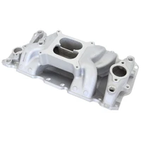 Air Gap Dual Plane Intake Manifold - Natural Cast Finish (SB Chev)