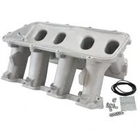 Hi Rise Rectangle Port Intake Manifold Base (GM LS Non-EFI) - Natural Cast Finish