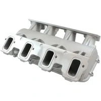 Low Rise Rectangle Port Intake Manifold Base (GM LS EFI) - Natural Cast Finish