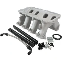 Hi Rise Rectangle Port Intake Manifold Base (GM LS EFI) - Natural Cast Finish