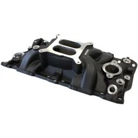 Street Dual Plane Intake Manifold - Black Finish (SB Chev)
