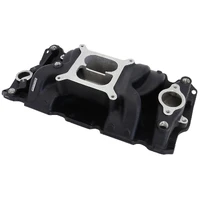 Air Gap Dual Plane Intake Manifold - Black Finish (SB Chev)
