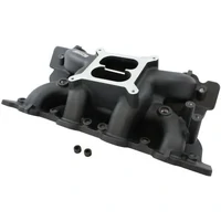Air Gap Dual Plane Intake Manifold (Ford 351 Cleveland) - Black Finish