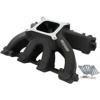 Cathedral Port Carburettor Hi Rise Single Plane Non-EFI Intake Manifold (GM LS) - Black Finish