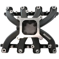 Cathedral Port Carburettor Street Single Plane EFI Intake Manifold (GM LS) - Black Finish