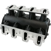 Cathedral Port Low Rise EFI Modular Intake Manifold (GM LS) - Black Finish