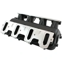 Low Rise Non-EFI Cathedral Port Intake ManifoldBase (GM LS) - Black Finish