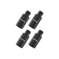 ID Injector Adapter Long Suit 11mm Fuel Rail - Black - 4 Pack
