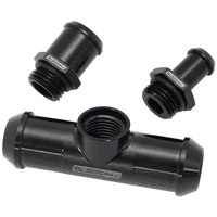 Billet Heater Hose T-Piece (Falcon BA BF FG) - Black Finish