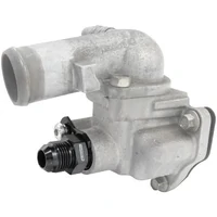 Billet -10AN Thermostat Housing Press in Adapter (Falcon BA BF FG) - Black Finish