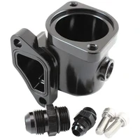 Billet Aluminium Lower Thermostat Housing (Falcon BA BF FG 6Cyl 05+) - Black