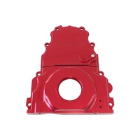 Billet 2 Piece Timing Cover - Red (Holden/Chev LS)