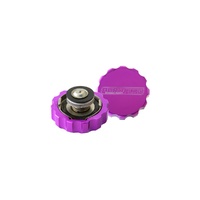 32mm Billet Radiator Cap with Billet Cover 1.1 Bar - Purple