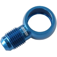 18mm to -6AN Alloy Banjo Fitting - Blue