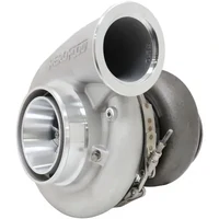 BOOSTED 7682 V-BAND 1.01 Turbocharger 1500HP - Natural Cast Finish