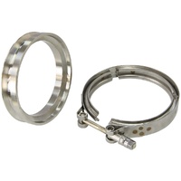 3.23" Turbine Outlet Flange and V-Band - Stainless Steel